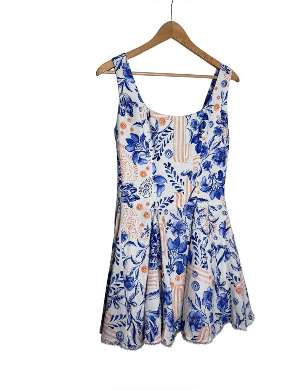 Agua Bendita Kristen Azure Floral Mini Dress M/ L - Picture 8 of 10